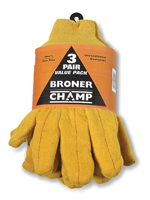 3 Pair Pack Chore Glove - Work Gloves